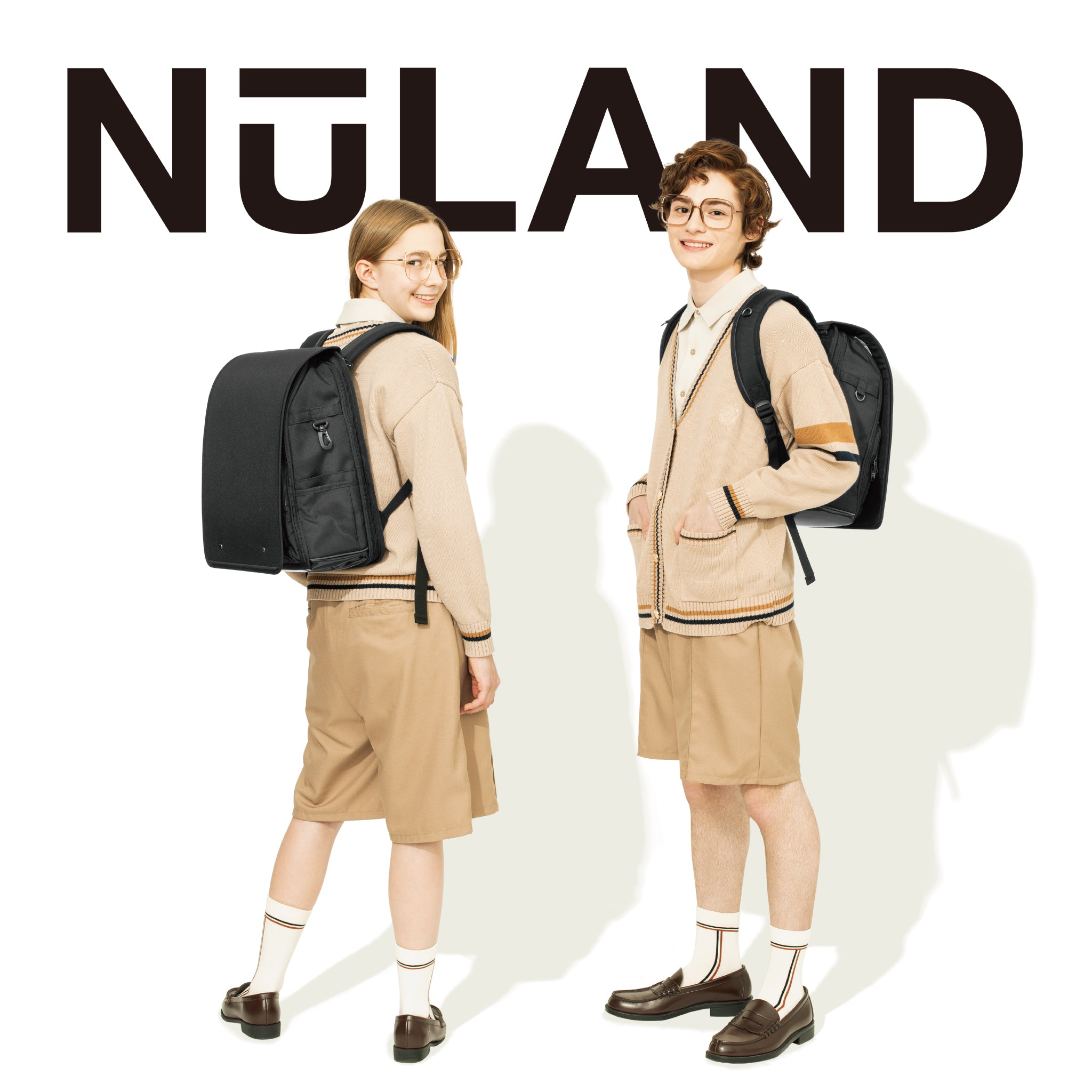 NuLAND ＜L＞ レッドxワインレッドライン